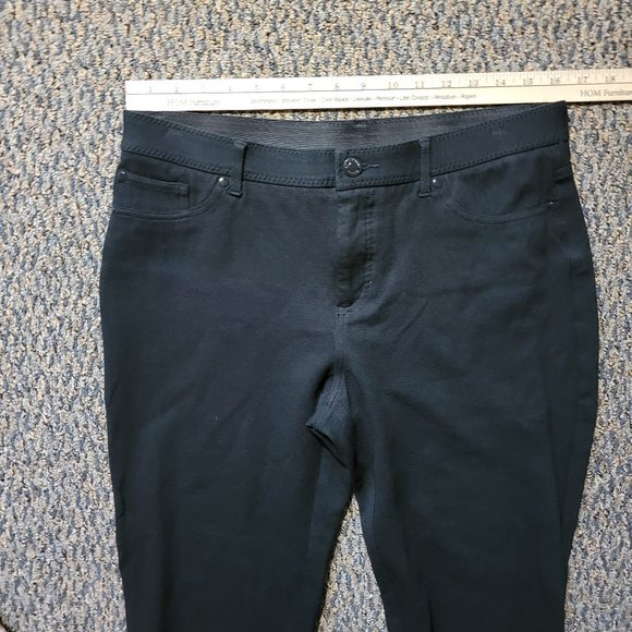 Chico's Black Stretch Dress Pants Size 10 - Picture 8 of 14